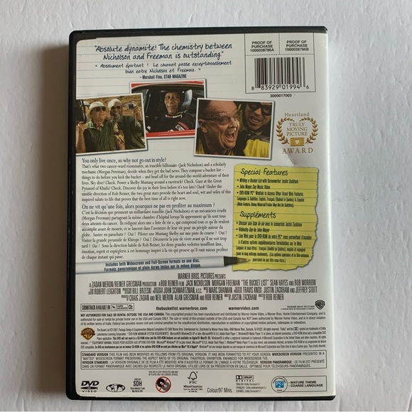 The Bucket List DVD - Picture 4 of 4